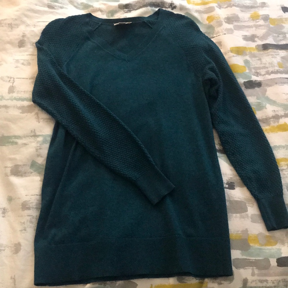 LOFT turquoise sweater size small